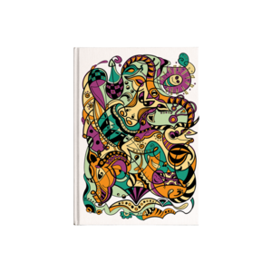 Kozmik Labirent (Cosmic Labyrinth) Kanvas Defter Ürün Görseli