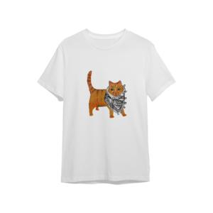 Puşili Kedi Oversize Tshirt  Ürün Görseli