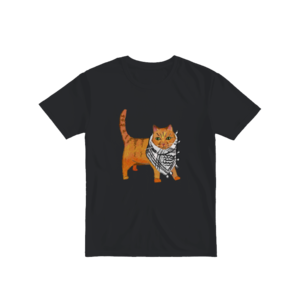 Puşili Kedi Basic Tshirt Ürün Görseli