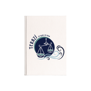 Terazi burcu Kanvas Defter Ürün Görseli