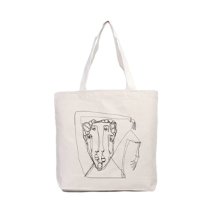 look me in the eye / one line Kanvas Çanta Ürün Görseli