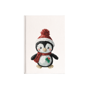Yılbaşı penguşu Kanvas Defter Ürün Görseli