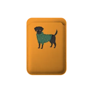 Yeşil Kazaklı Siyah Köpek: Partinin En Parlak Işığı Olmak! MagSafe Cüzdan Ürün Görseli