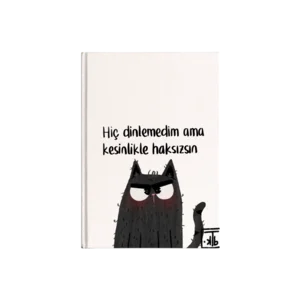 Haksızsın Kanvas Defter Ürün Görseli