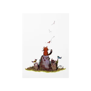 Melankolik Kedi Poster Ürün Görseli
