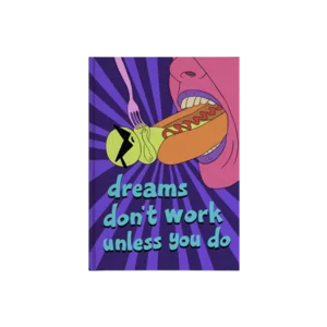 Dreams Don't Work Kanvas Defter Ürün Görseli