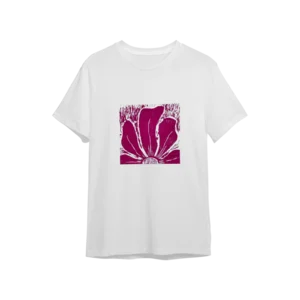 Pembe çiçek Oversize Tshirt Ürün Görseli