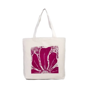 Pembe çiçek Kanvas Çanta Ürün Görseli