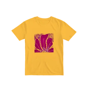 Pembe çiçek Basic Tshirt Ürün Görseli