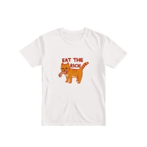 Eat The Rich Kedi Basic Tshirt Ürün Görseli