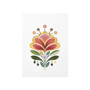 Soyut çiçek Poster Ürün Görseli