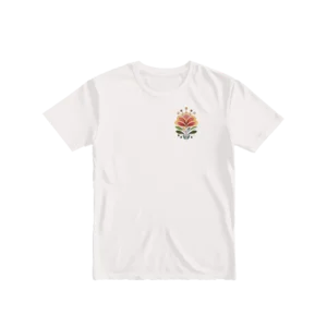 Soyut çiçek Basic Tshirt Ürün Görseli