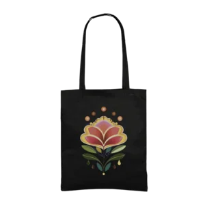 Soyut çiçek Gabardin Çanta Ürün Görseli