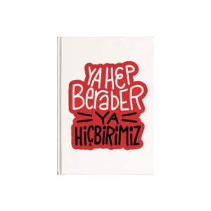 ya hep beraber Kanvas Defter Ürün Görseli