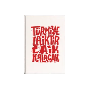 türkiye laiktir Kanvas Defter Ürün Görseli