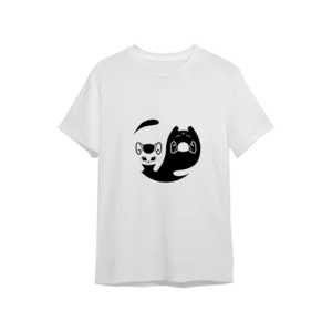 Kedi ve Kedi Oversize Tshirt  Ürün Görseli