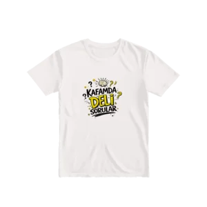 KAFAMDA DELİ SORULAR Basic Tshirt Ürün Görseli