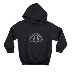 Lotus Çiçeği Kutsal Geometri Tek Çizgi Sanatı B Hoodie Ürün Görseli