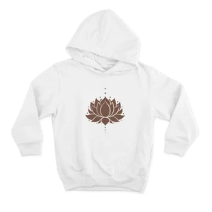 Lotus Çiçeği Kutsal Geometri Tek Çizgi Sanatı R Hoodie Ürün Görseli