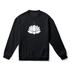 Lotus Çiçeği Kutsal Geometri Gölge Sanatı B Oversize Sweatshirt Ürün Görseli