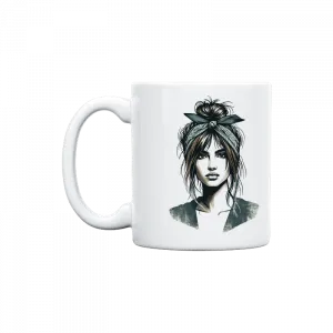 BANDANALI KADIN PORTRESİ Kupa Ürün Görseli