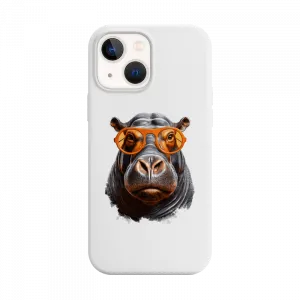 Gözlüklü Su Aygırı iPhone Kılıf Ürün Görseli