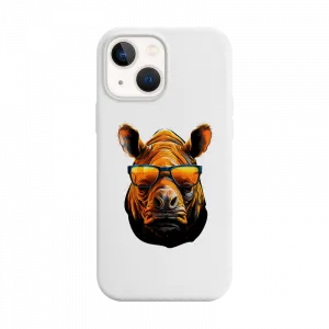 Gözlüklü Gergedan iPhone Kılıf Ürün Görseli