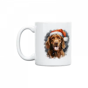Noel Baba Şapkalı Köpek  Kupa Ürün Görseli