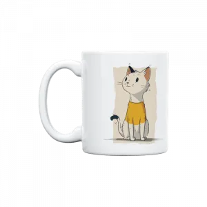 Sarı Kazaklı Kedi Kupa Ürün Görseli