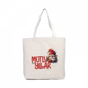 Mutlu (mu?) Yıllar Kanvas Çanta Ürün Görseli