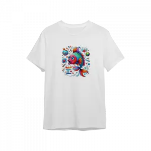 Balık Burcu, renkli balık  Oversize Tshirt  Ürün Görseli
