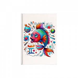 Balık Burcu, renkli balık  Kanvas Defter Ürün Görseli