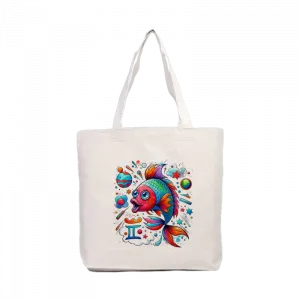 Balık Burcu, renkli balık  Kanvas Çanta Ürün Görseli