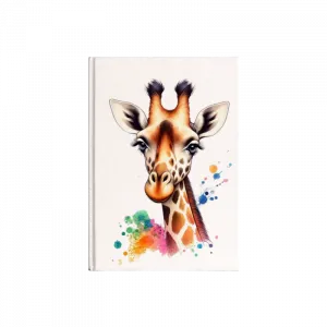 Sevimli Zürafa Kanvas Defter Ürün Görseli