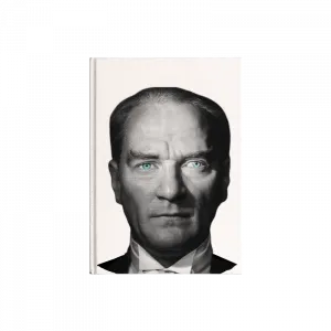 Mustafa Kemal Atatürk Portresi, Mavi Gözlü Kanvas Defter Ürün Görseli