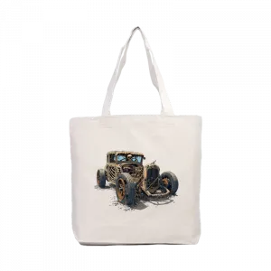 Hot Rod Skeleton Kanvas Çanta Ürün Görseli