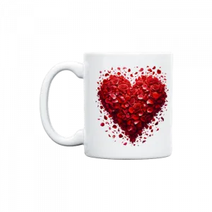 Gülden kalp, sevgililer günü, Valentine's Day Kupa Ürün Görseli