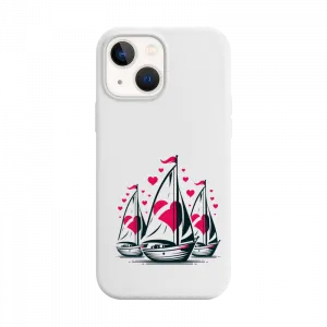 Kalpli yelkenliler, Aşk Gemileri, Sevgililer Günü iPhone Kılıf Ürün Görseli