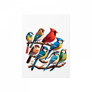 Daldaki Kuşlar, Renkli Kuşlar Poster Ürün Görseli