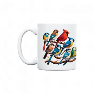 Daldaki Kuşlar, Renkli Kuşlar Kupa Ürün Görseli