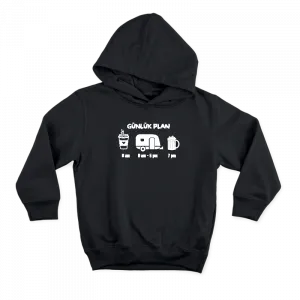 Günlük Plan: Kahve, Karavan. Bira  Hoodie Ürün Görseli