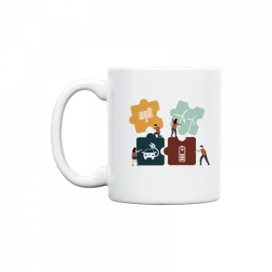 Puzzle-Beyaz Kupa Ürün Görseli