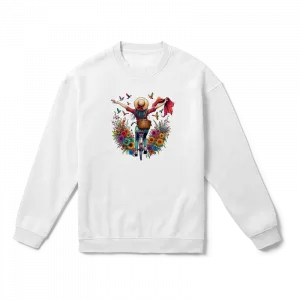 Bisikletli kadın Oversize Sweatshirt Ürün Görseli