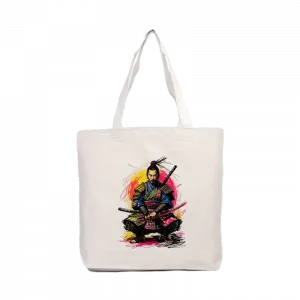 Samuray'ın Düşüncesi Kanvas Çanta Ürün Görseli