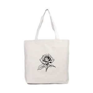 rose sketch Kanvas Çanta Ürün Görseli