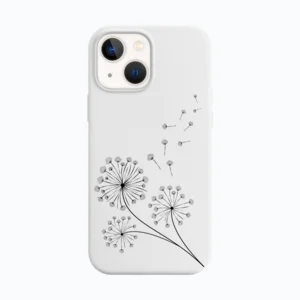 dandelion line art iPhone Kılıf Ürün Görseli