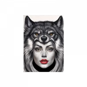 Vahşi Kadın Kanvas Defter Ürün Görseli