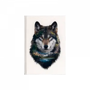 WOLF REFLECTION v1 Kanvas Defter Ürün Görseli