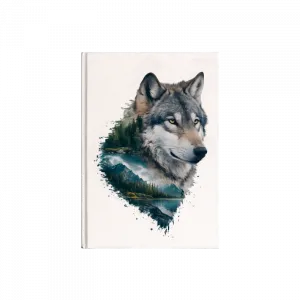 WOLF REFLECTION V3 Kanvas Defter Ürün Görseli