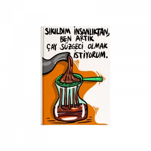 Süzgeç Kanvas Defter Ürün Görseli